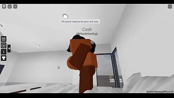 Hung Black Guy Triple cu jucători Roblox în jocul de condominii